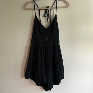 Abercrombie and Fitch Black Knit Romper